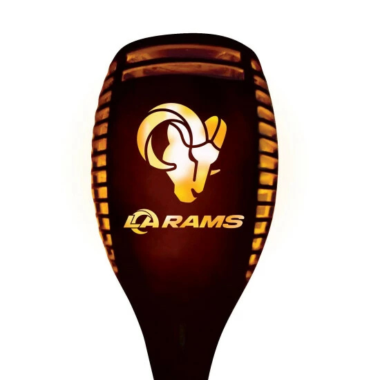 Sporticulture NFL La Rams Team LED Solar Torch Outdoor Lighting