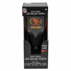 Sporticulture NFL San Francisco 49ERS Team LED Solar Torch Outdoor Lighting