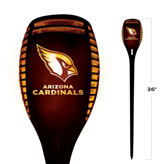 Sporticulture NFL Arizona Cardinals Team LED Solar Torch Outdoor Lighting
