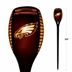 Sporticulture NFL Philadelphia Eagles Team LED Solar Torch Outdoor Lighting