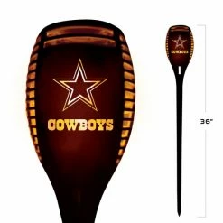 Sporticulture NFL Dallas Cowboys Team LED Solar Torch Outdoor Lighting