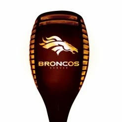 Sporticulture NFL Denver Broncos Team LED Solar Torch Outdoor Lighting