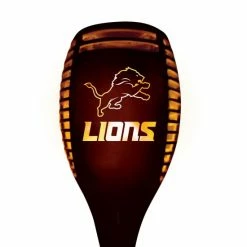 Sporticulture NFL Detroit Lions Team LED Solar Torch Outdoor Lighting