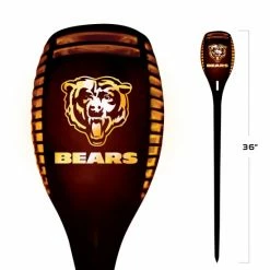 Sporticulture NFL Chicago Bears Team LED Solar Torch Outdoor Lighting