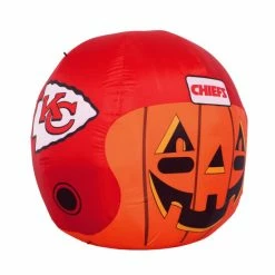 Sporticulture NFL Kansas City Chiefs Inflatable Jack-O&apos;-Helmet Decor