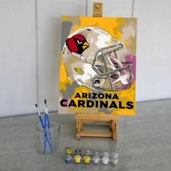 Sporticulture NFL Arizona Cardinals Team Pride Paint By Number Kit Office & Stationery