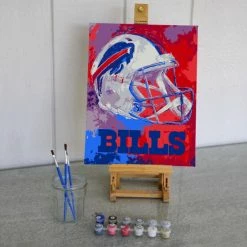 Sporticulture NFL Buffalo Bills Team Pride Paint By Number Kit Art