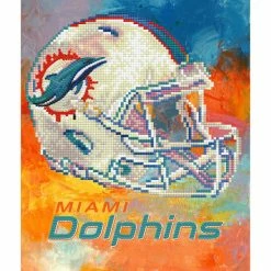 Sporticulture NFL Miami Dolphins Diamond Art Craft Kit Decor