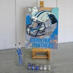 Sporticulture NFL Carolina Panthers Team Pride Paint By Number Kit Office & Stationery
