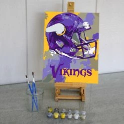 Sporticulture NFL Minnesota Vikings Team Pride Paint By Number Kit Office & Stationery