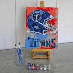 Sporticulture NFL Tennessee Titans Team Pride Paint By Number Kit Office & Stationery