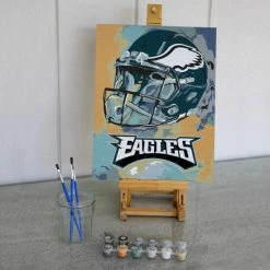 Sporticulture NFL Philadelphia Eagles Team Pride Paint By Number Kit Office & Stationery