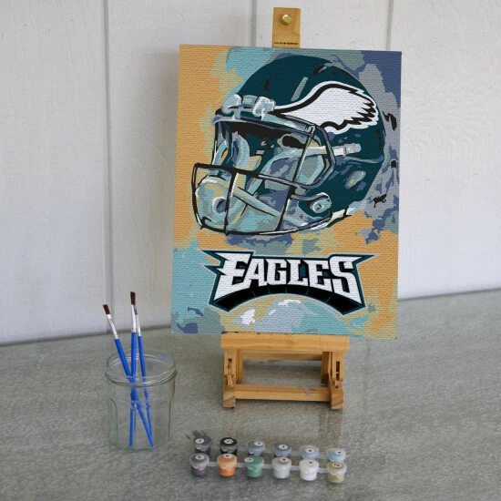 Sporticulture NFL Philadelphia Eagles Team Pride Paint By Number Kit Office & Stationery