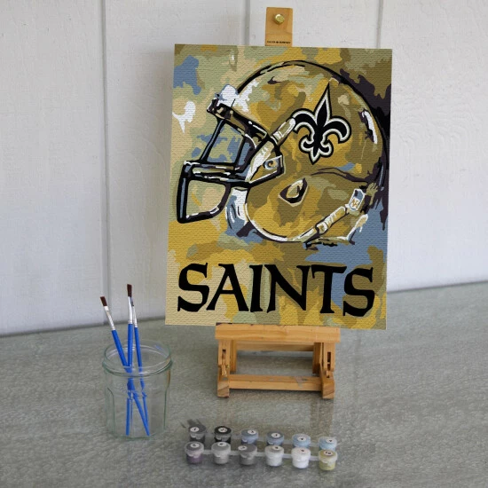 Sporticulture NFL New Orleans Saints Team Pride Paint By Number Kit Office & Stationery