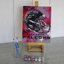 Sporticulture NFL Atlanta Falcons Team Pride Paint By Number Kit Office & Stationery