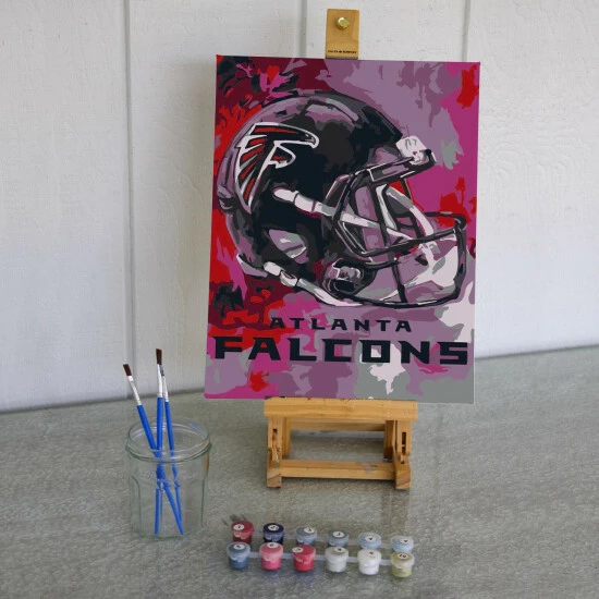 Sporticulture NFL Atlanta Falcons Team Pride Paint By Number Kit Office & Stationery
