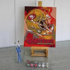 Sporticulture NFL San Francisco Forty-niners Team Pride Paint By Number Kit Office & Stationery