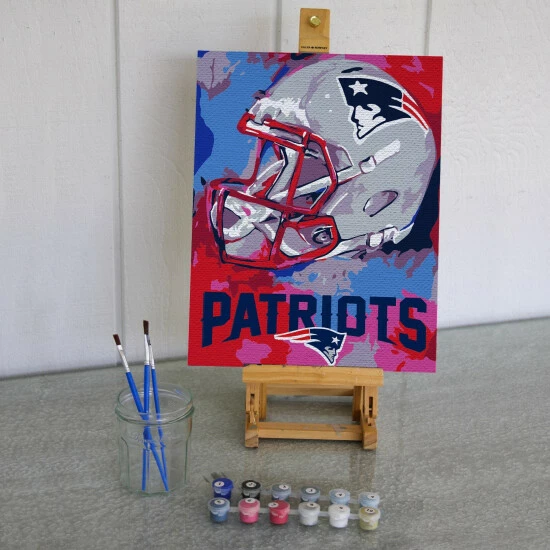 Sporticulture NFL New England Patriots Team Pride Paint By Number Kit Office & Stationery