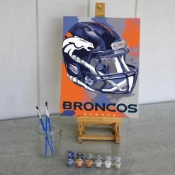 Sporticulture NFL Denver Broncos Team Pride Paint By Number Kit Office & Stationery