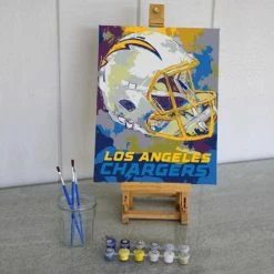 Sporticulture NFL Los Angeles Chargers Team Pride Paint By Number Kit Office & Stationery