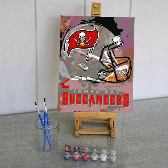 Sporticulture NFL Tampa Bay Buccaneers Team Pride Paint By Number Kit Office & Stationery