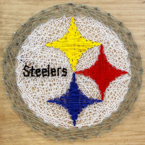 Sporticulture NFL Pittsburgh Steelers String Art Kit Decor