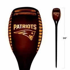 Sporticulture NFL New England Patriots Team LED Solar Torch Outdoor Lighting