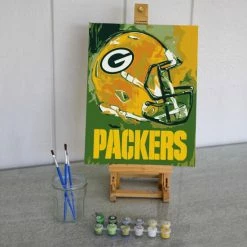 Sporticulture NFL Green Bay Packers Team Pride Paint By Number Kit Office & Stationery
