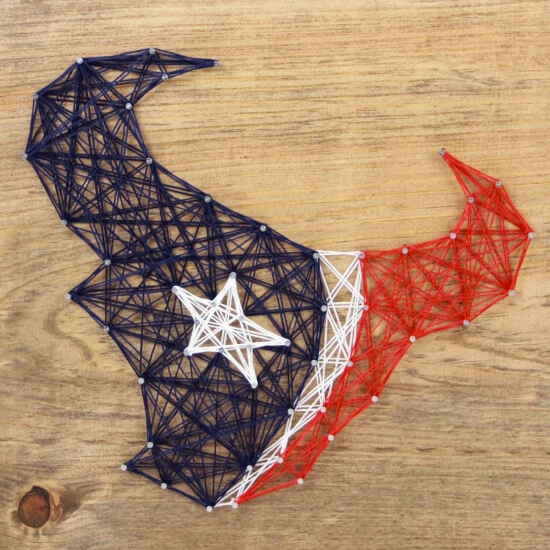 Sporticulture NFL Houston Texans String Art Kit Decor