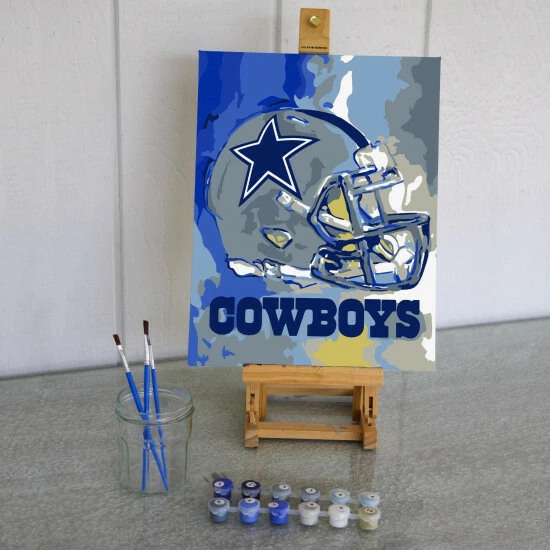 Sporticulture NFL Dallas Cowboys Team Pride Paint By Number Kit Office & Stationery