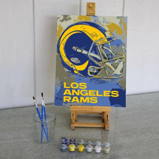 Sporticulture NFL Los Angeles Rams Team Pride Paint By Number Kit Office & Stationery