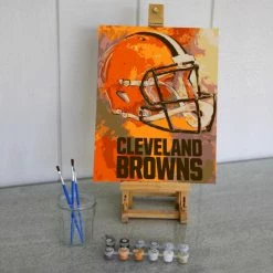 Sporticulture NFL Cleveland Browns Team Pride Paint By Number Kit Office & Stationery
