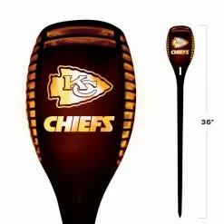 Sporticulture NFL Kansas City Chiefs Team LED Solar Torch Outdoor Lighting