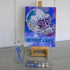 Sporticulture NFL Detroit Lions Team Pride Paint By Number Kit Office & Stationery